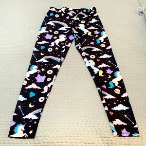 Unicorn spandex pants. Size Large. Worn only one time. Look brand new!